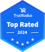 Motive Trustradius Top Rated 2024 Badge & Review 